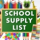 Supply Lists for 2020-2021