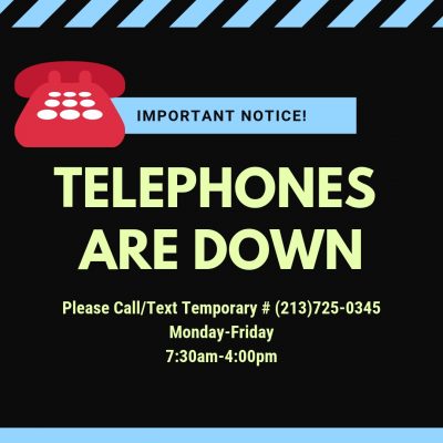 Telephones are down