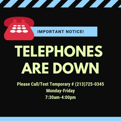 Telephones are down
