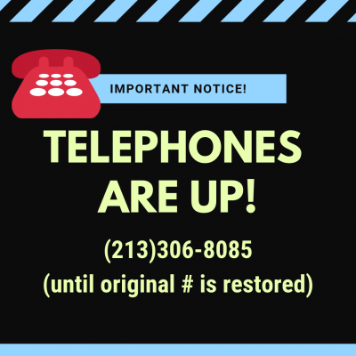 Telephones are down